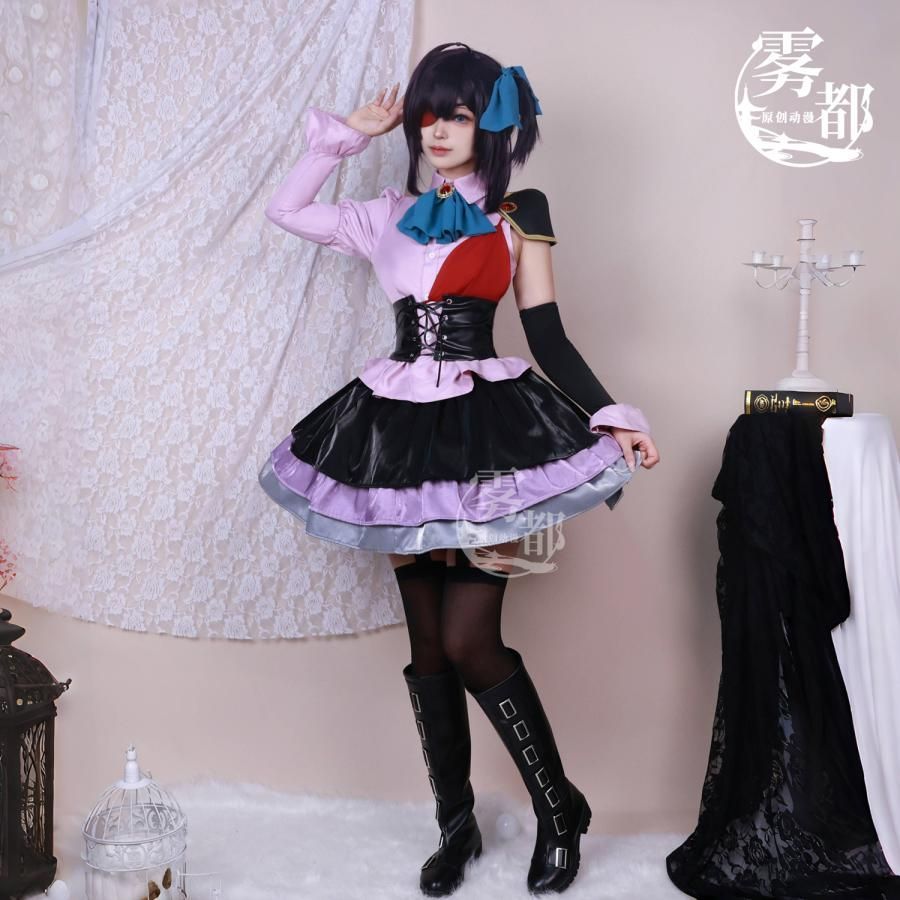 霧都アニメ 中二病でも恋がしたい 小鳥遊六花 コスプレワンピース meilu 51209