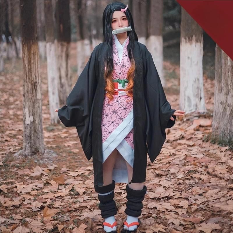 鬼滅の刃 竈門禰豆子 コスプレ衣装 和服 鬼殺隊 フルセット meilu 51210
