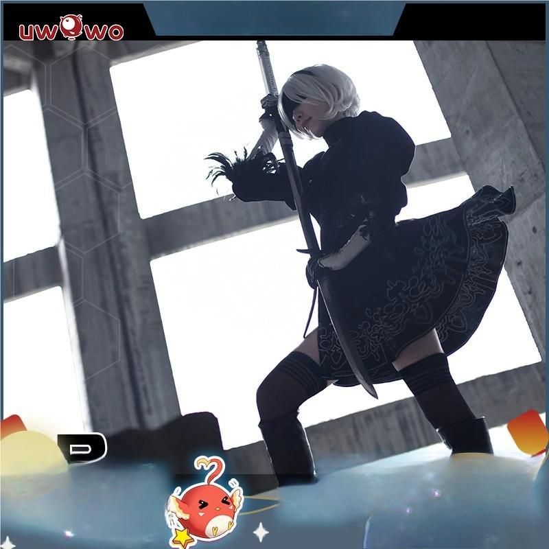 Uwowo悠窩窩 ニーア オートマタ 2 B 戦闘服 コスプレ 衣装 meilu 51209