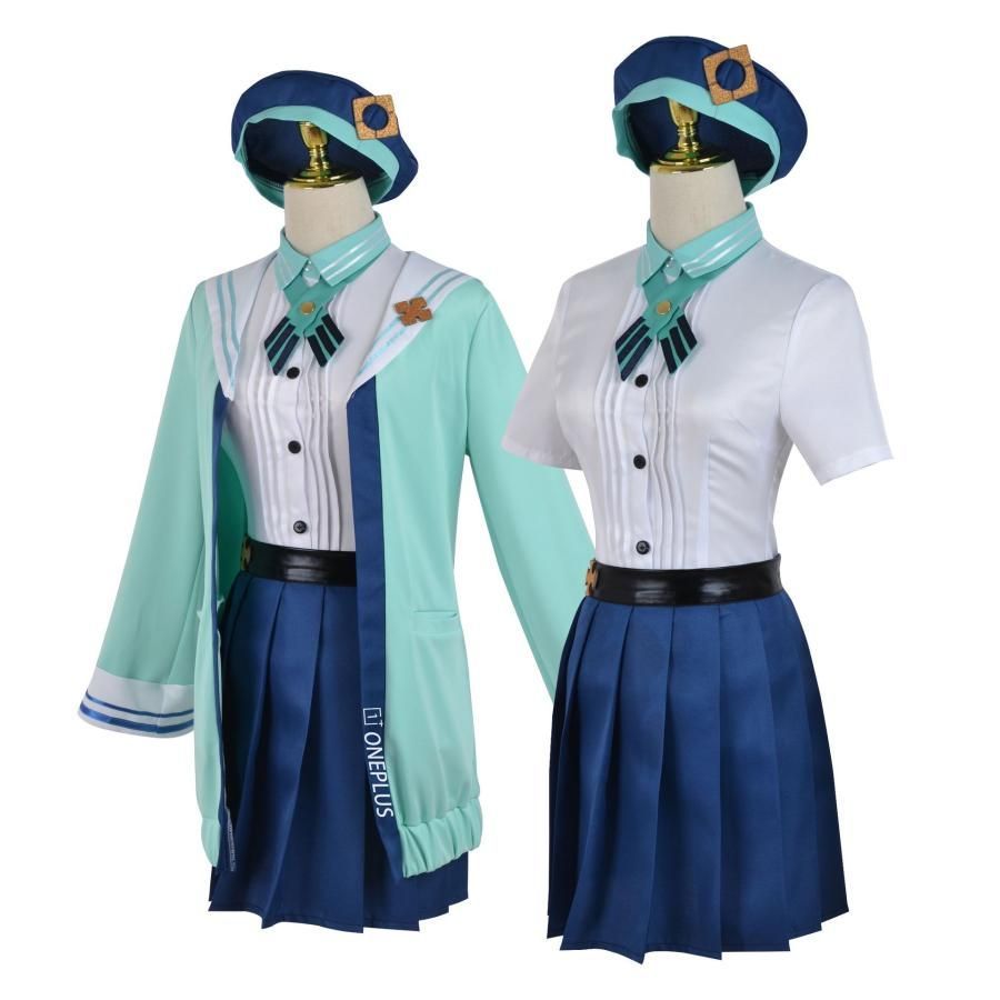 原神 コスプレ コラボ款 砂糖 JK制服 衣服 アウター 全身 帽子付き meilu 51204