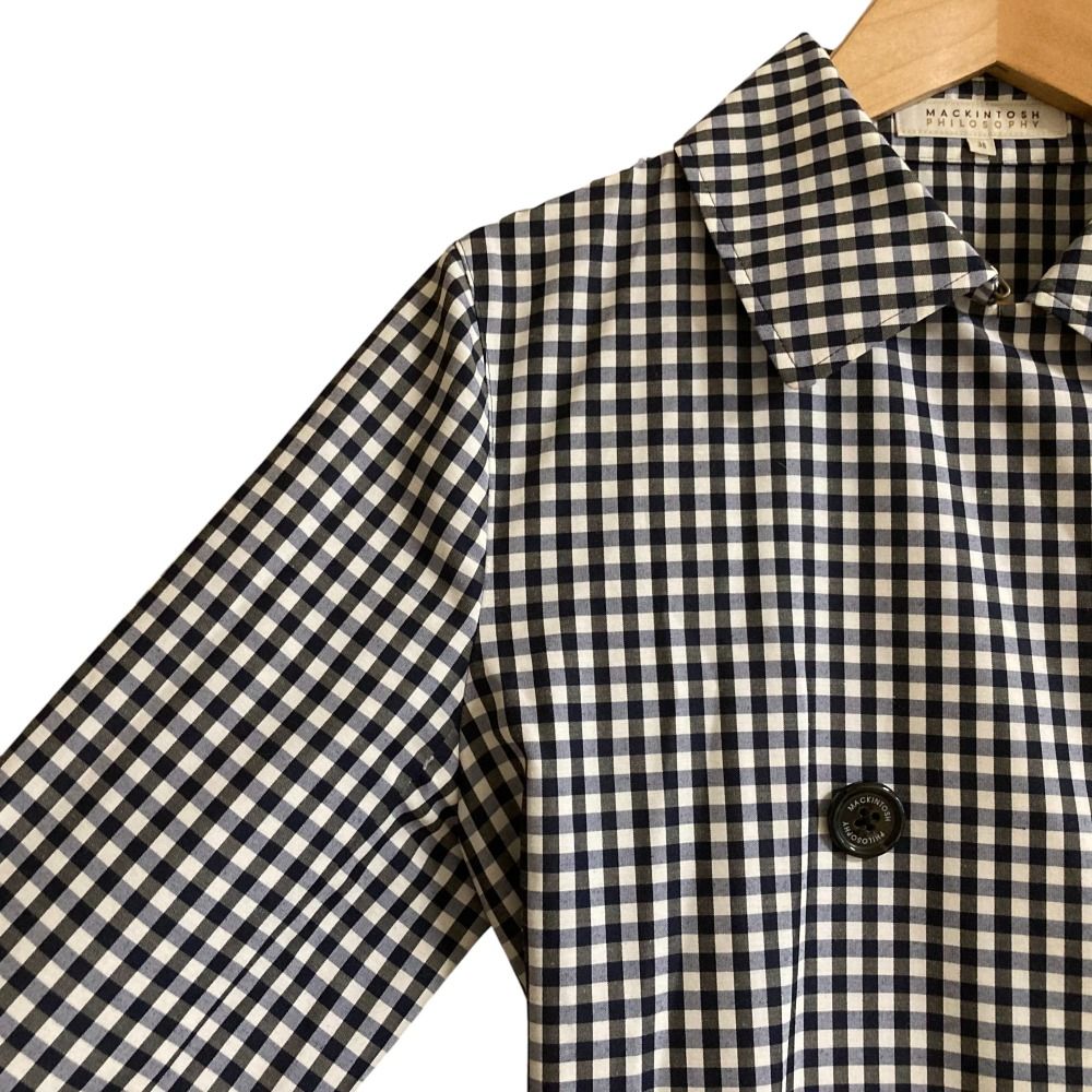 美品 MACKINTOSH PHILOSOPHY マッキントッシュフィロソフィー ギンガム