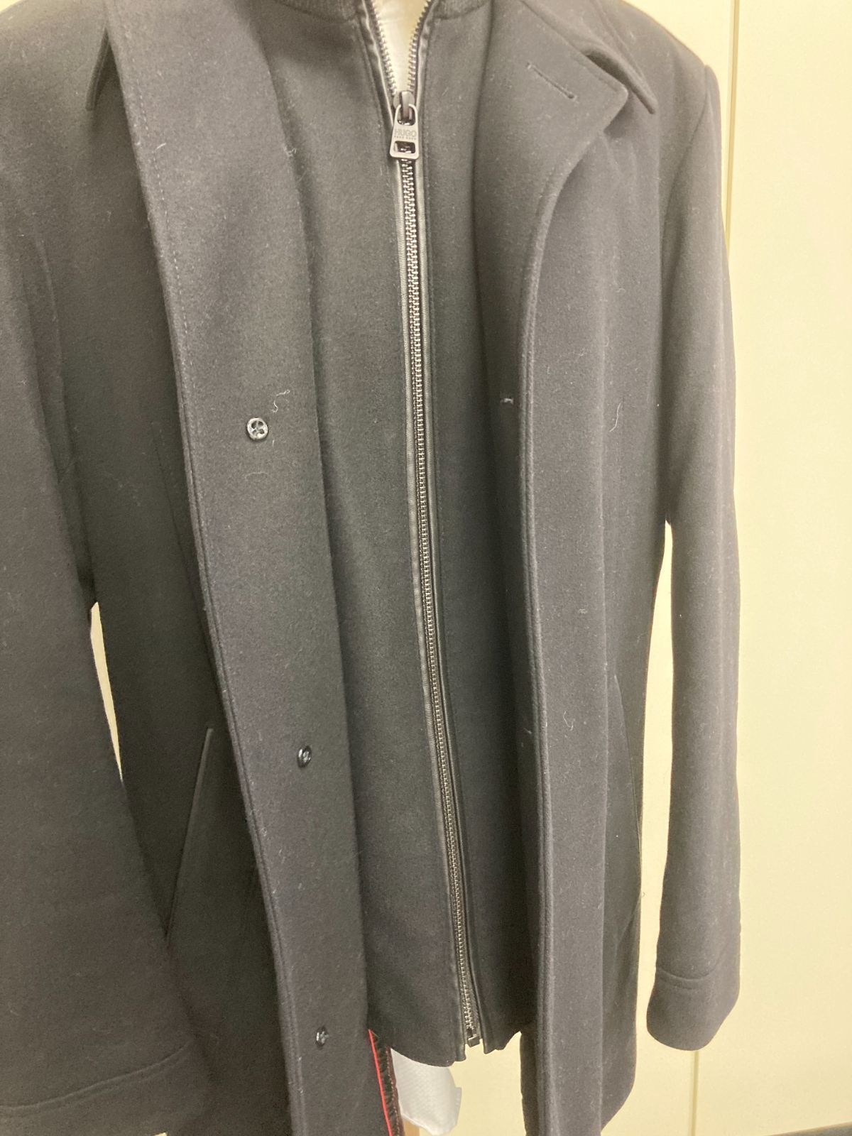 HUGO BOSS（ヒューゴボス） ダブルフェイス ショートコート サイズ：XL 
