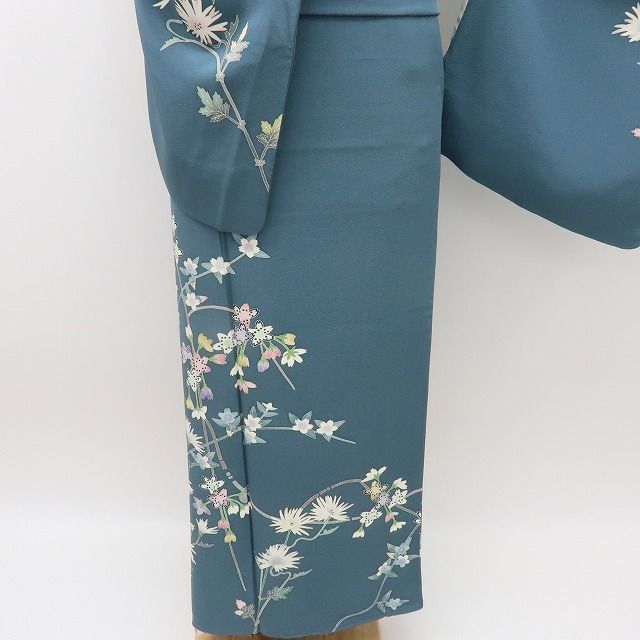 六花-RIKKA- 美品 正絹 作家物落款 手描き友禅 桜 菊 訪問着 手縫い