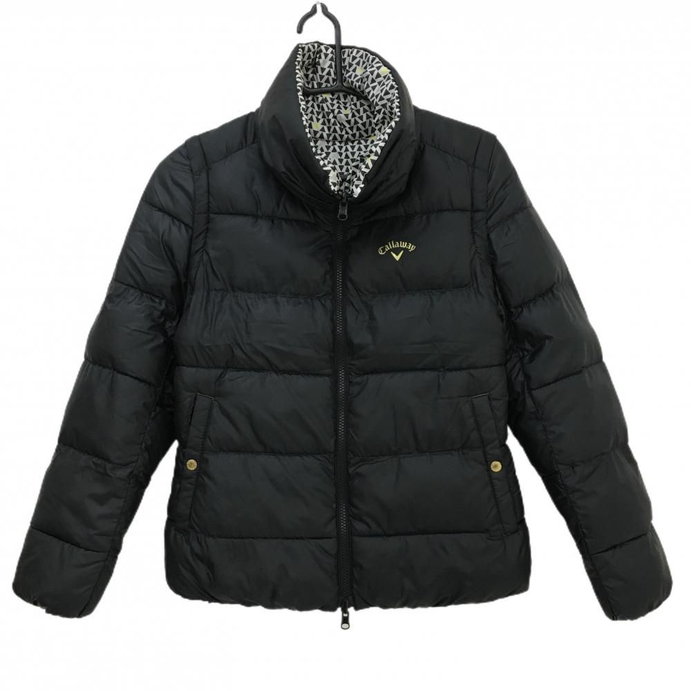 美品】キャロウェイ 4WAYダウンジャケット 黒 裏総柄 三角