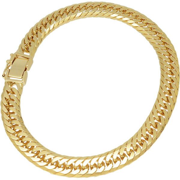 K18YG トリプルブレスレット 送料無料・返品可♪K18YG 8面トリプル 喜平ブレスレット 20cm 30.3g A