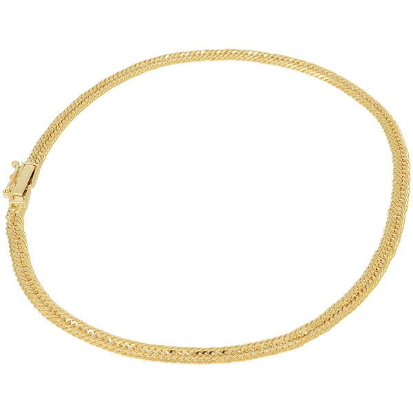 K18YG トリプルデザイン アンクレット 23cm K18YG トリプルデザイン アンクレット 23cm