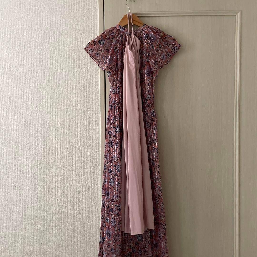 @ アナイ ANAYI シルク 絹 花柄 フラワー ワンピース シャツ ロング 56 アナイ ANAYI シルク 絹 花柄 総柄 マキシ フラワー ワンピース