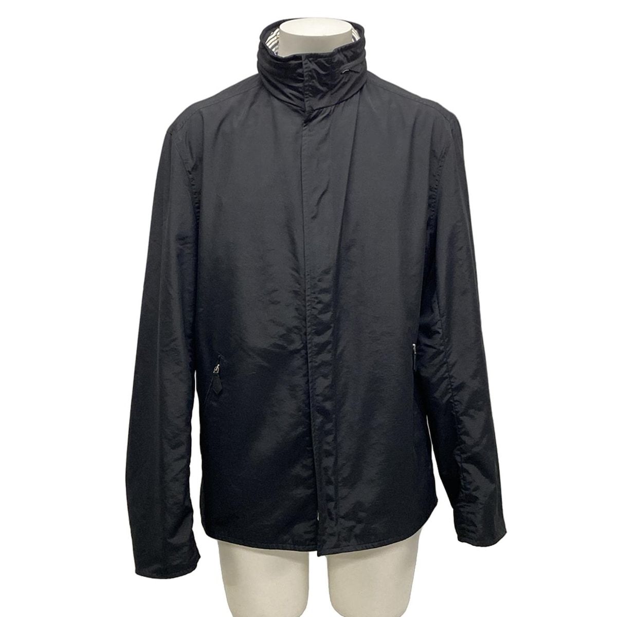 HERMES(エルメス) ブルゾン サイズ48 L メンズ - jk918 黒 長袖/秋/春