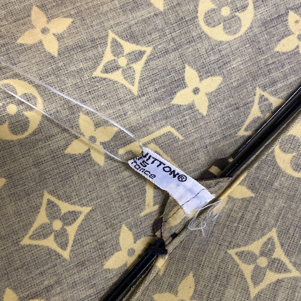 美品 LOUIS VUITTON 傘 モノグラム 総柄 ブラウン LV LOUIS VUITTON(ルイヴィトン) 傘美品 - ダークブラウン×イエロー