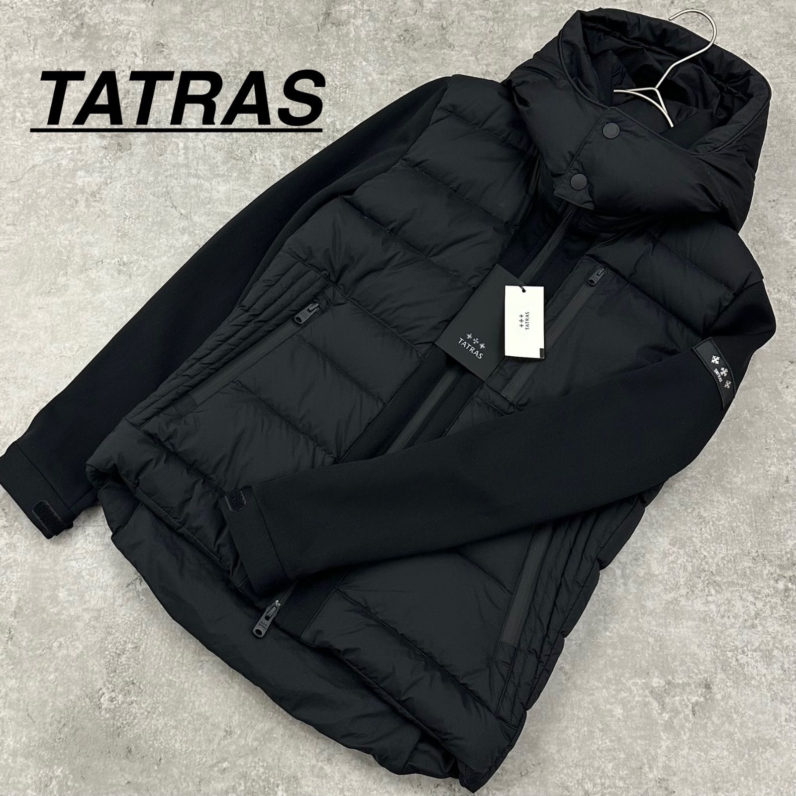 タトラス TATRAS ダウンジャケット 24 A TARO 袖切替 ブラック