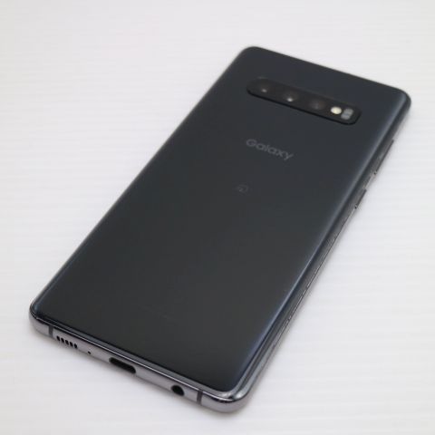 新品同様 SCV42 Galaxy S10＋ プリズムブラック スマホ 本体 白ロム