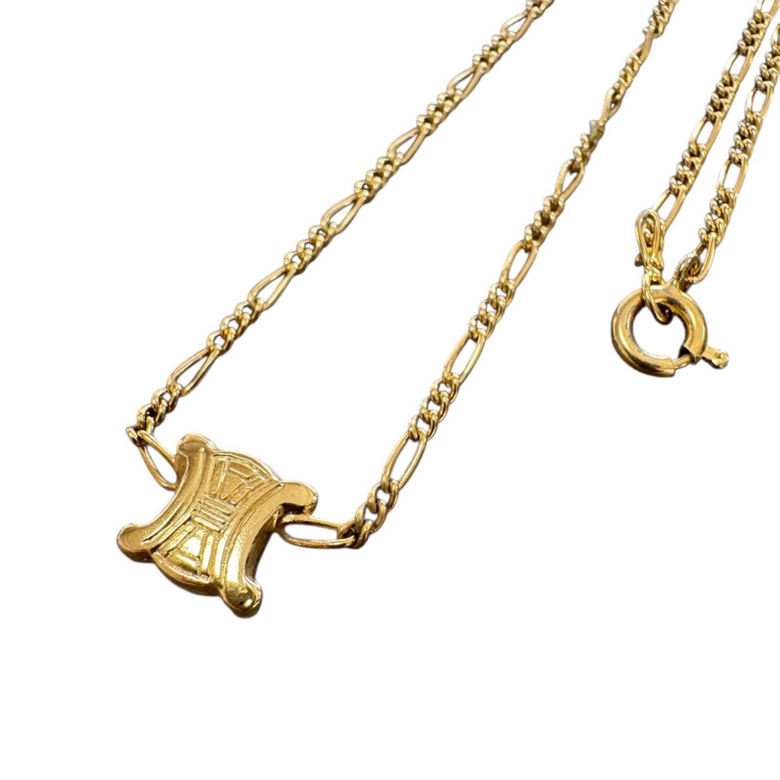 CELINE (セリーヌ)ネックレス トリオンフ ヴィンテージ CELINE セリーヌ ネックレス トリオンフ ヴィンテージ ゴールド