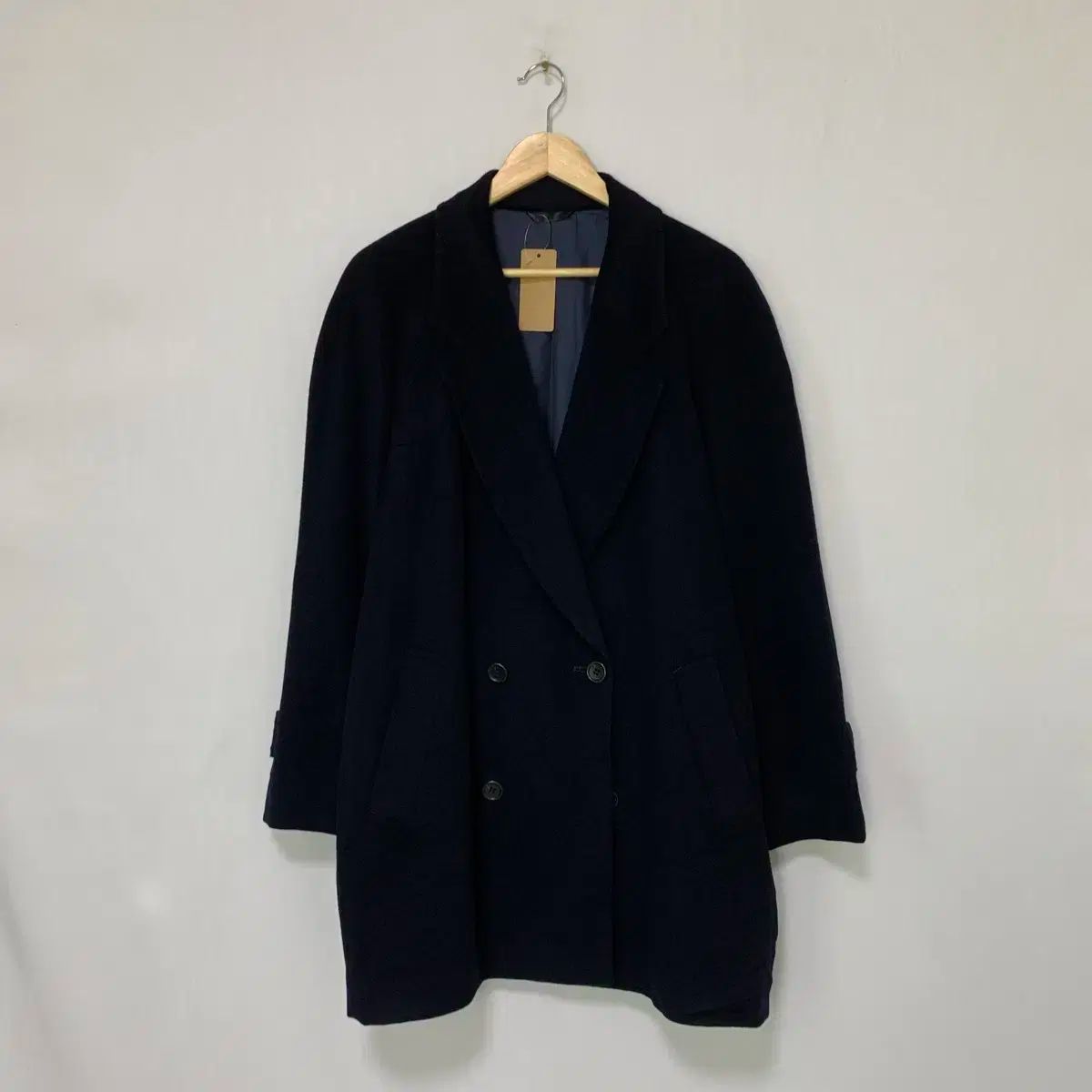 日本 ヴィンテージ ネイビー ダブル ボタン ハーフコート 最も安い