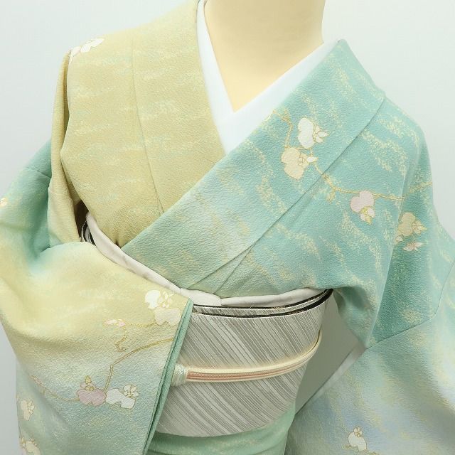 金緑石♪✾m2251＊美品 正絹 トールサイズ 手縫い仕立て 結城紬 金緑石♪✾m2251＊美品 正絹 トールサイズ 手縫い仕立て 結城紬 楽天