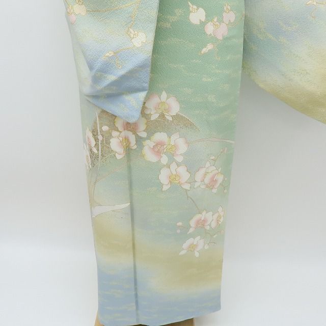 六花-RIKKA- 美品 正絹 金駒刺繡 トールサイズ 胡蝶蘭 訪問着 手縫い