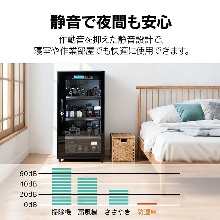 防湿庫 デジタル カメラ レンズ 一眼レフ 保管 85L 中型 大型 大容量