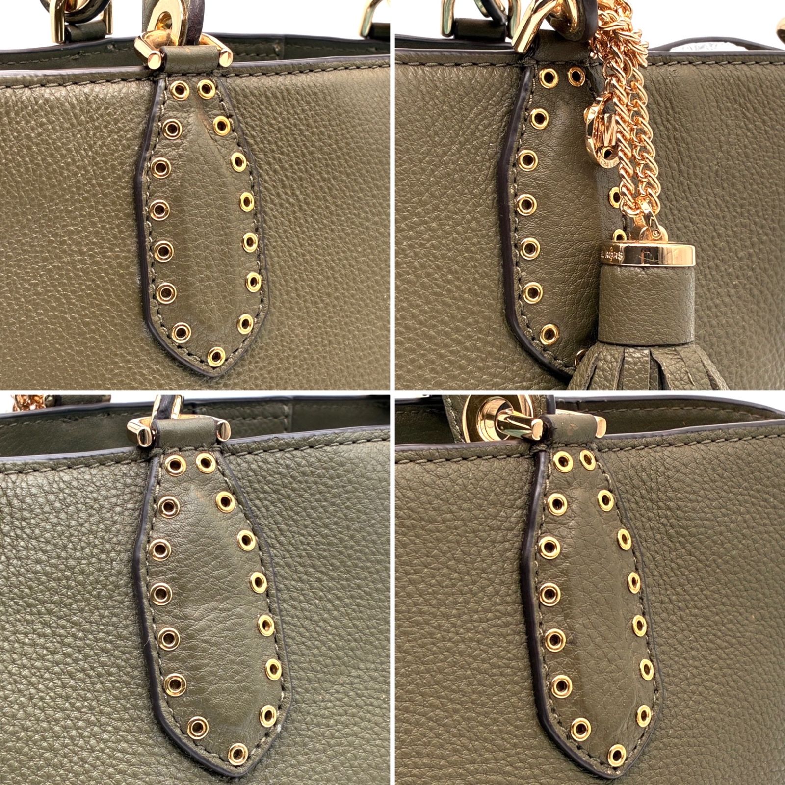 美品ꕥマイケルコース ショルダーバッグ ブルックリン ロゴ金具 レザー 2way 極美品 MICHAELKORS マイケルコース ブルックリン 2way ハンドバッグ