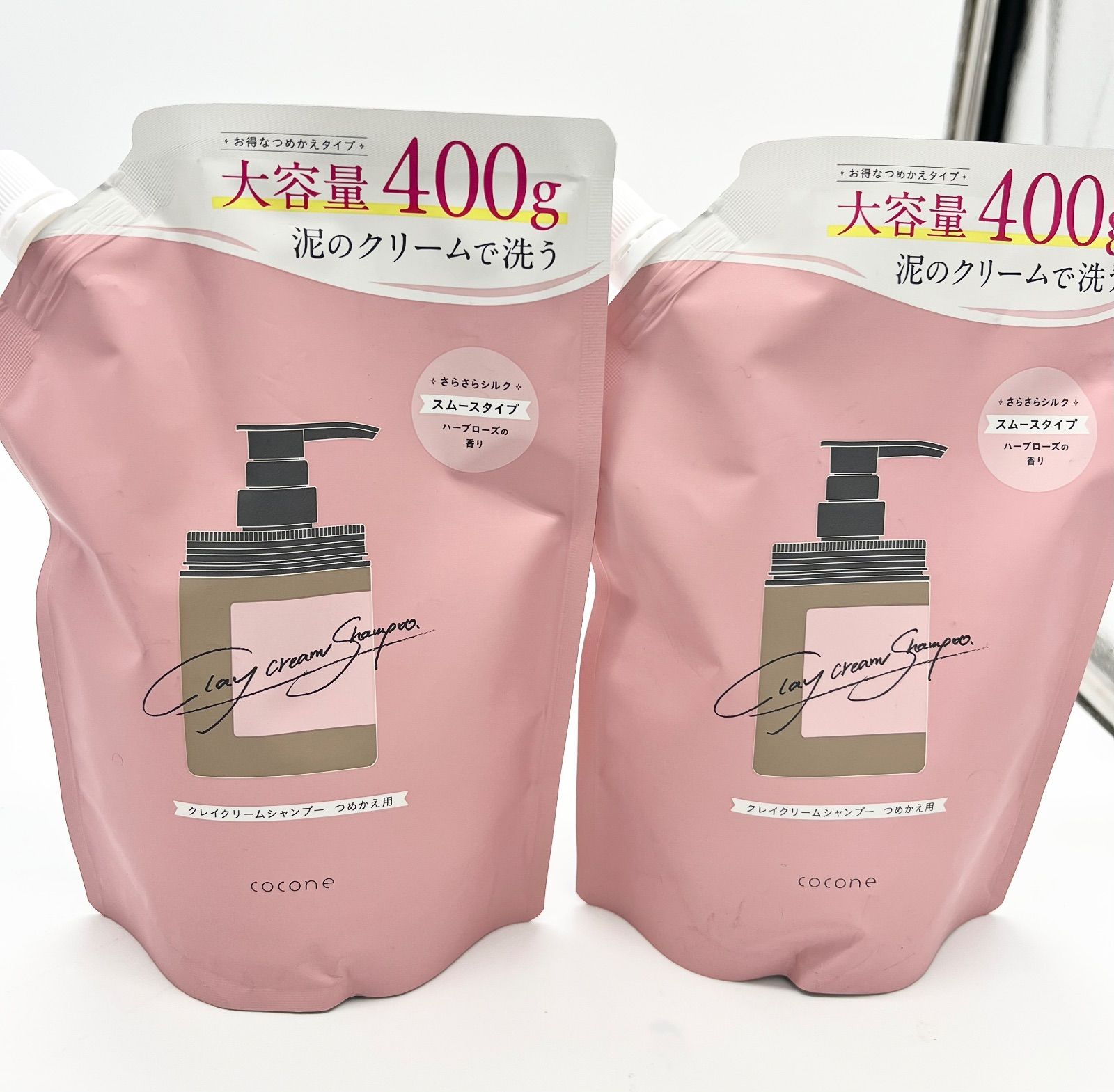 新品未使用】ココネ クレイクリームシャンプー詰替5個セット ココネ
