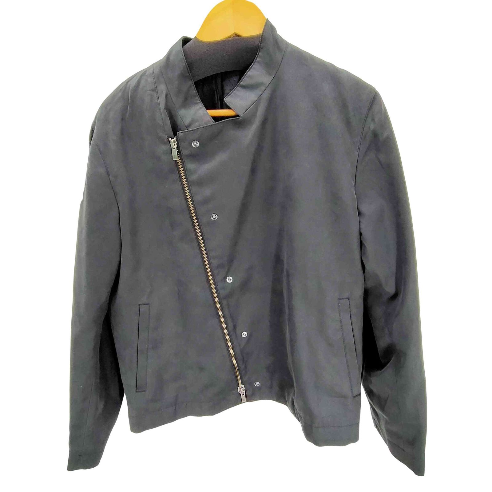 ランバンオンブルー LANVIN en Bleu スエード ダブルジップ ライダース