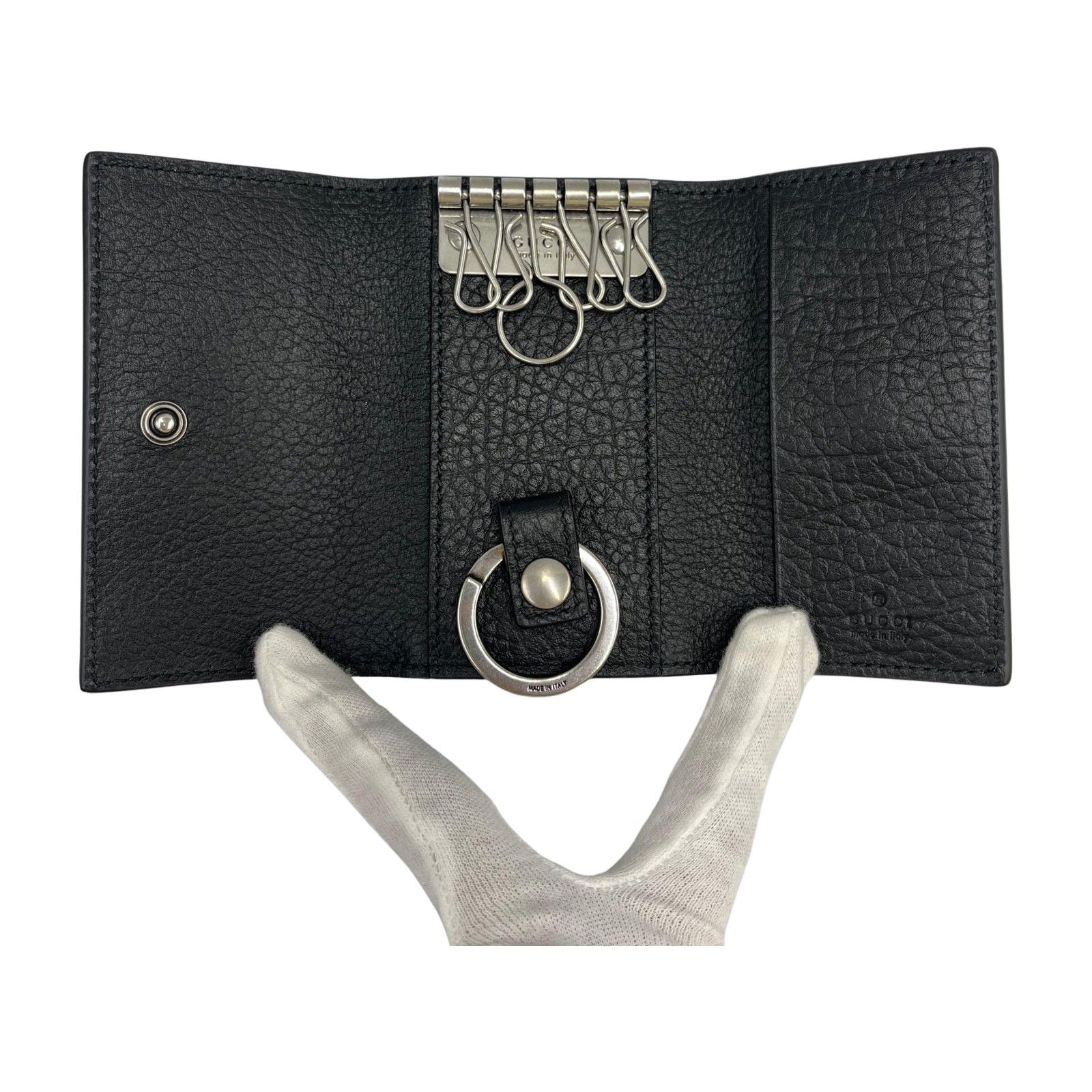 ☆ グッチ GUCCI キーケース GGマーモント 6連 ダブルG レザー