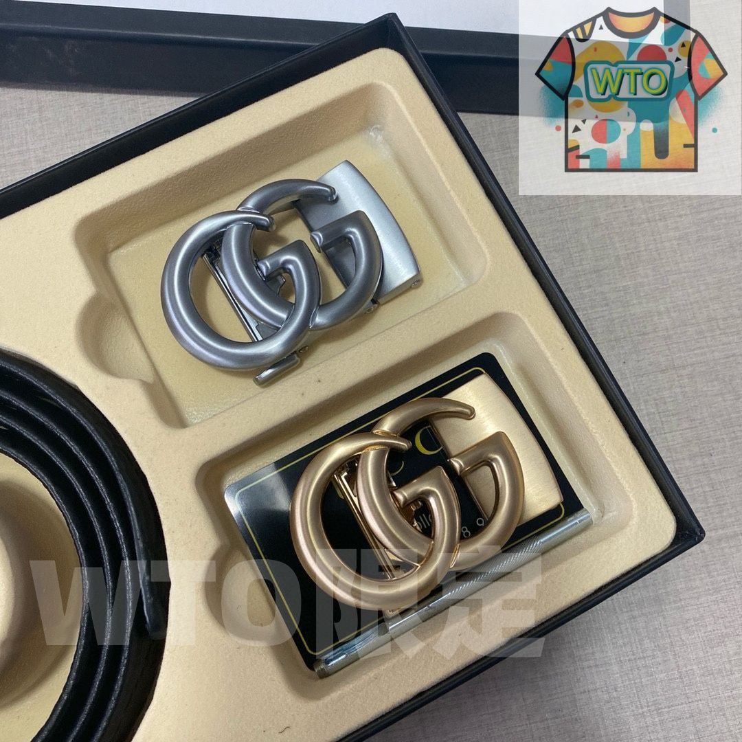 GUCCI レザーベルト♦️期間限定特別SALE品♦️ リバーシブル レザー ベルト（インターロッキングG バックル） ・GG