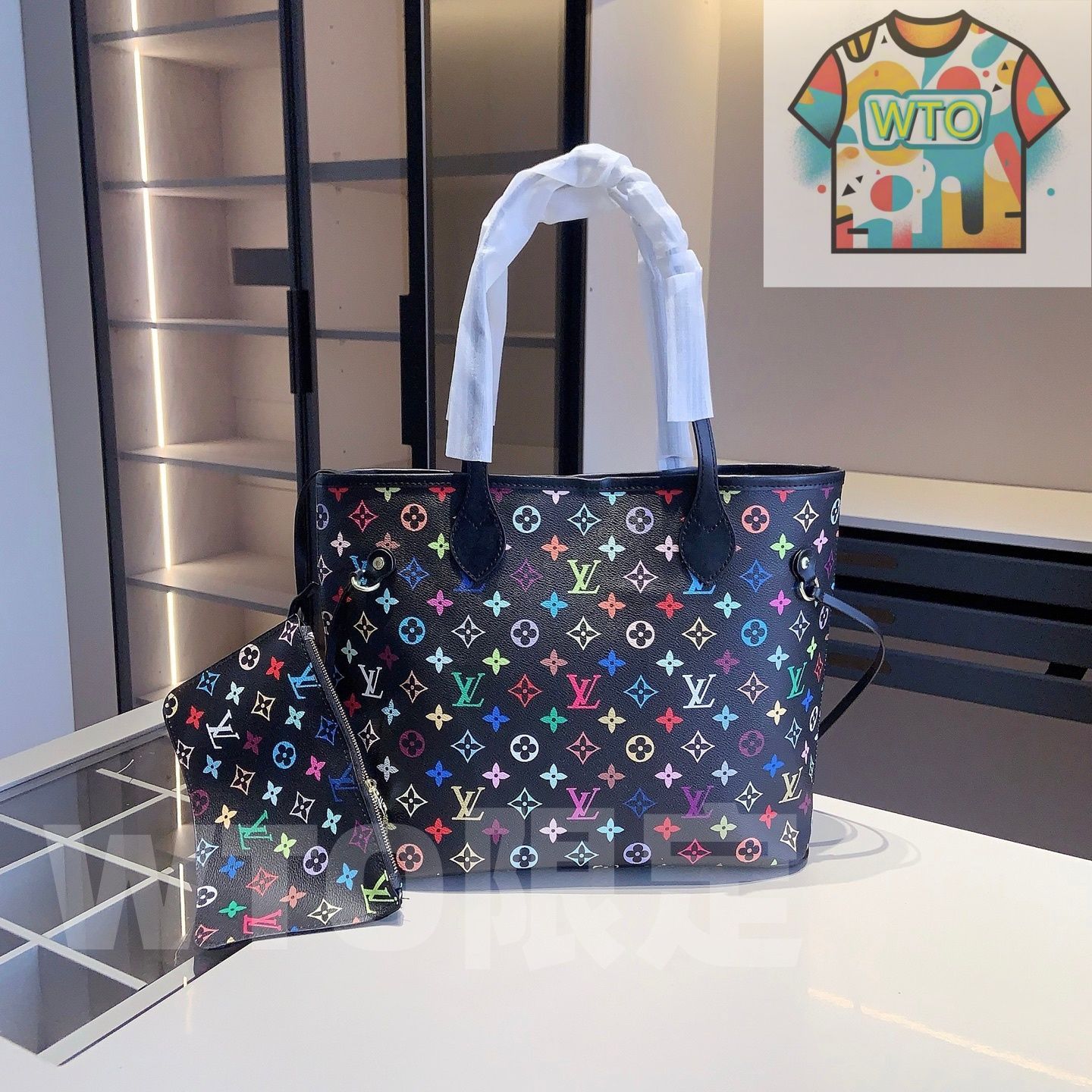 MALU LOUIS VUITTON 財布 ショッピングバッグ セット 本日特価] 全新シリーズセット X661 - LV ショッピングバッグ + LV