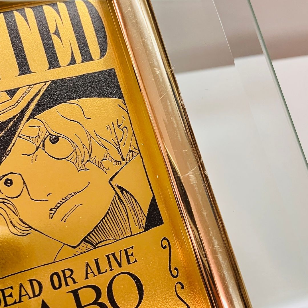 ワンピース サボの手配書 純金 ゴールドカード 完全受注生産 シリアル
