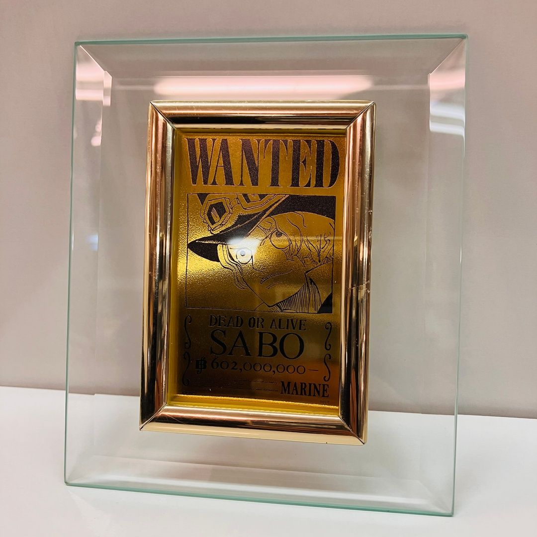 ワンピース サボの手配書 純金 ゴールドカード 完全受注生産 シリアル