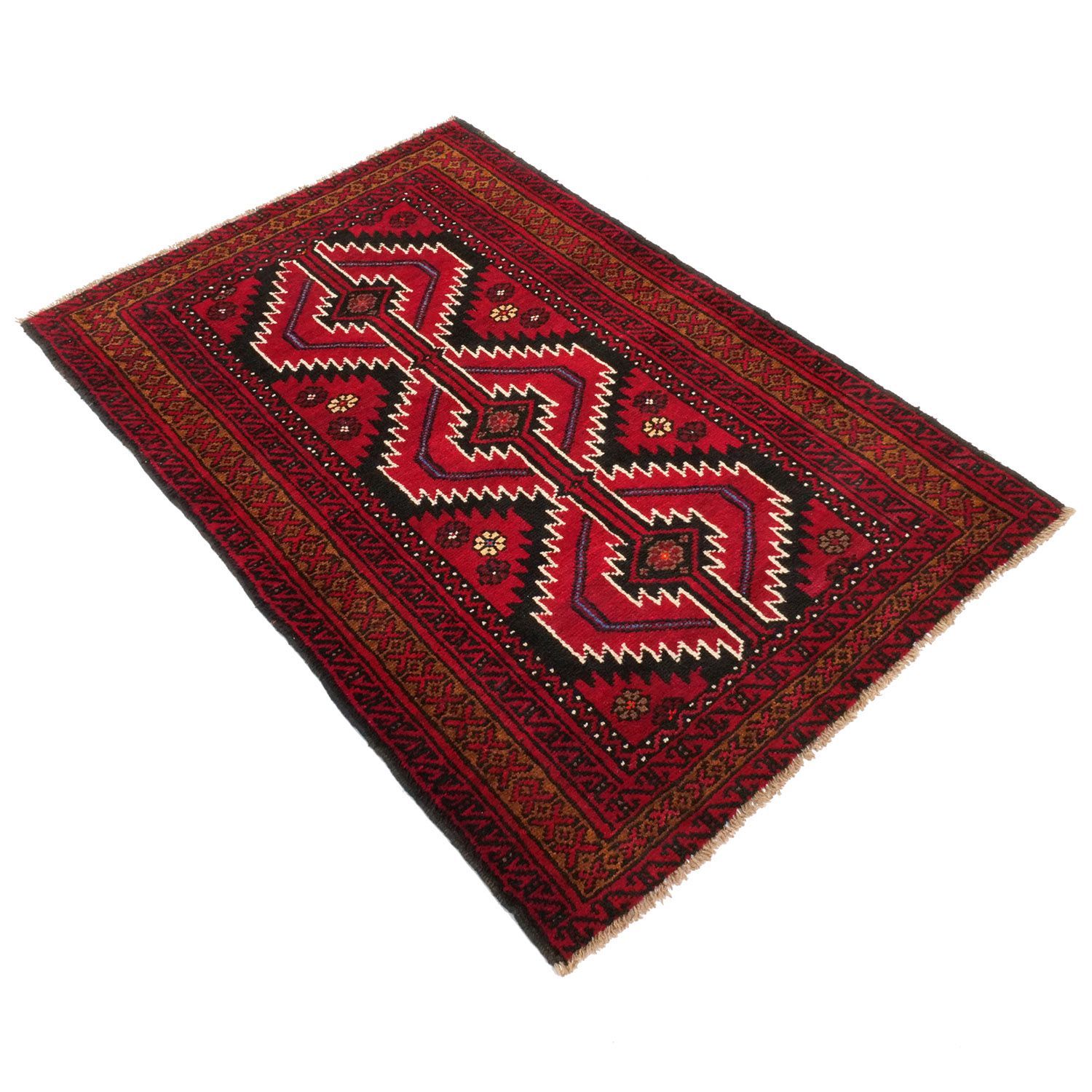 バルーチ 1970年代 1800×1210 セミアンティーク ジグザグ ダイヤモンド