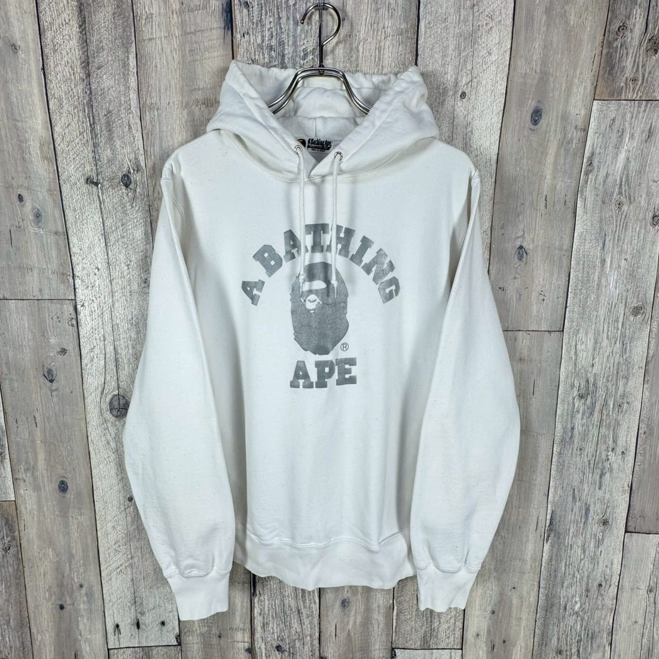 A BATHING APE スウェットパーカー 肉厚 フードロゴ Mサイズ 初期 