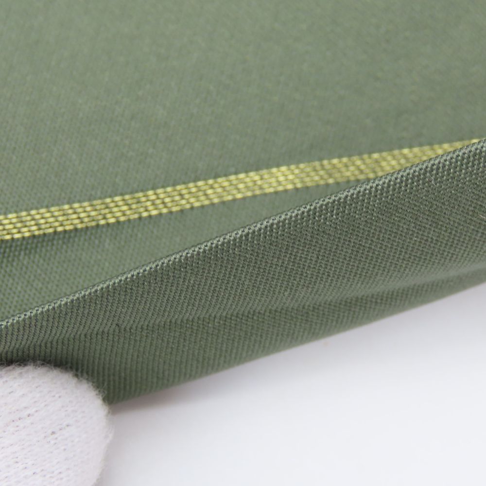 中古】 反物 名古屋帯 正絹(金銀糸除く) グリーン 九寸名古屋帯 和装