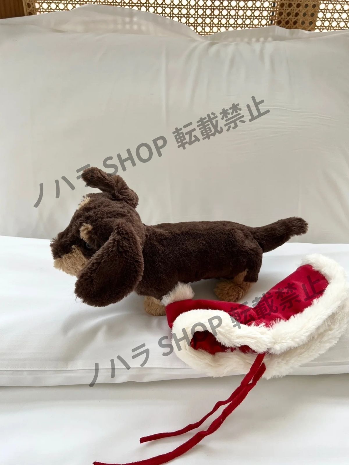 Jellycatジェリーキャット クリスマス ダックスフンド人形 取り外し