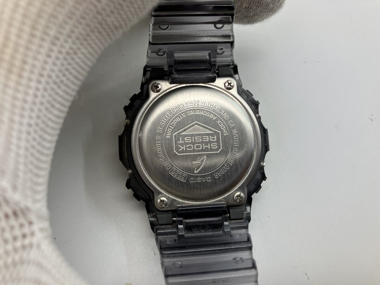 CASIO G-SHOCK DW-5600TLS-8JF 透明グレー 限定モデル デジタル 腕時計 