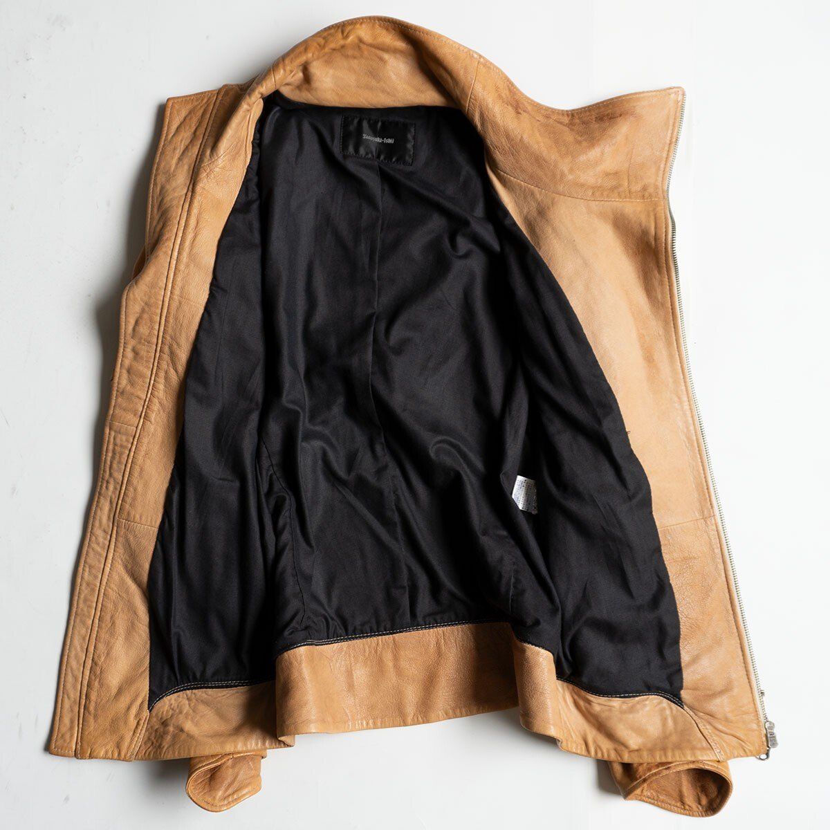 希少】YASUYUKI ISHII【シープスキン ライダースジャケット】46 レザー