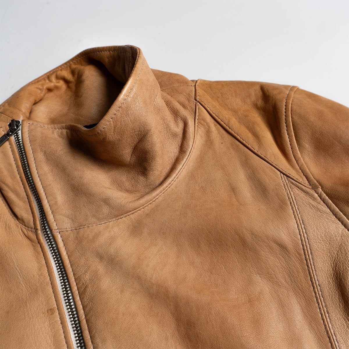 【YASUYUKI-ISHII】シープスキン ライダース ジャケット〔Lサイズ〕 希少】YASUYUKI ISHII【シープスキン ライダースジャケット】46 レザー