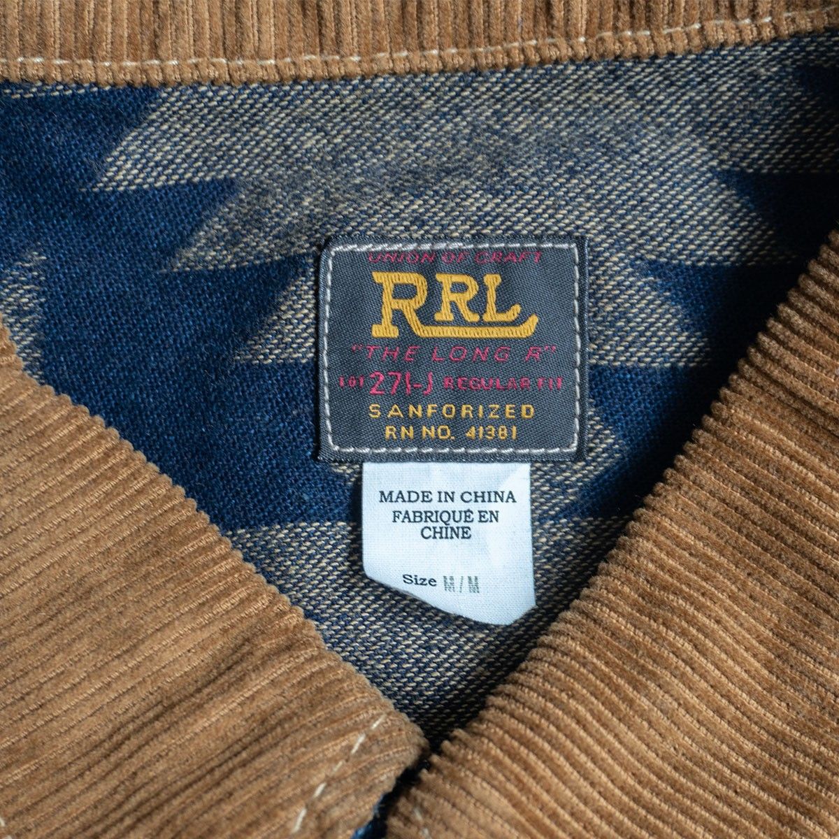 極美品】RRL【 Valero Jacquard Trucker】M ネイティブ ジャガード