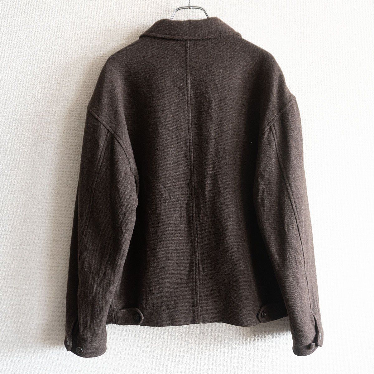 90S/アーカイブ】GIORGIO ARMANI【ウール ジップ ジャケット】46