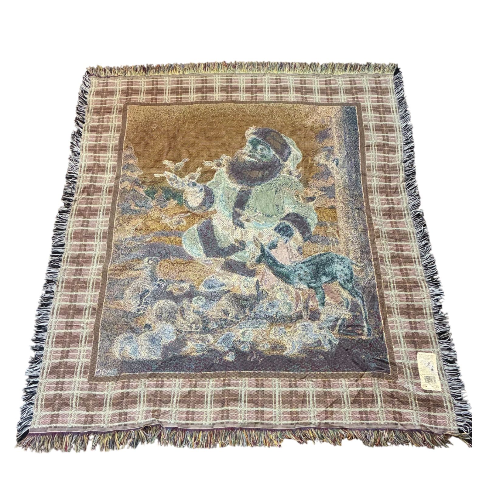 🎁USA モホークホーム製 ヴィンテージ クリスマス タペストリー