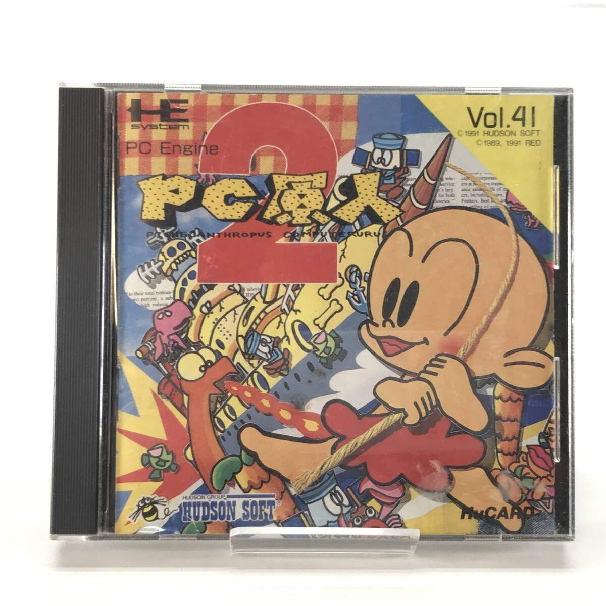 □HUDSON SOFT PCエンジンHuカードソフト PC原人2 動作未確認 開封品