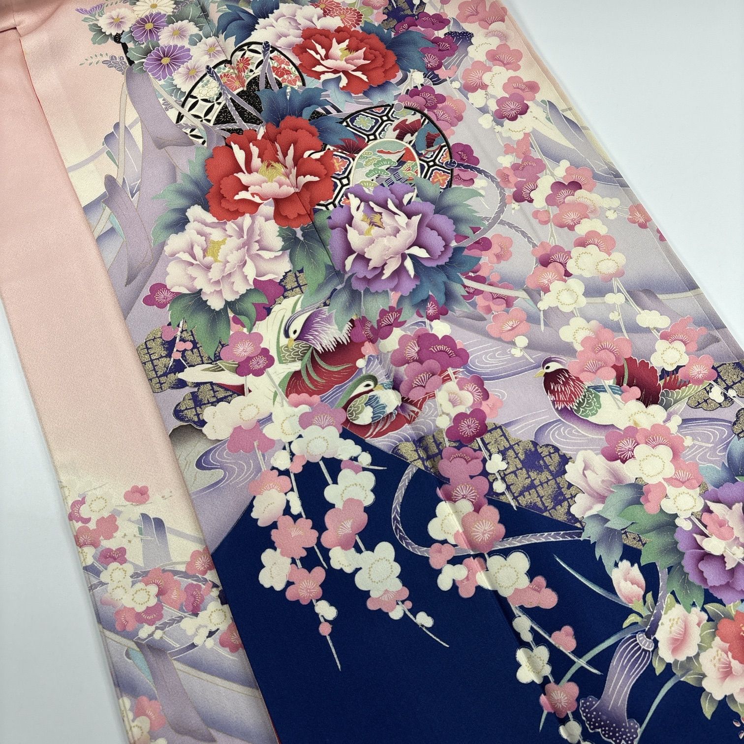 振袖 4枚 正絹 着物まとめ売り 同梱購入歓迎 リメイク用 着付け練習用