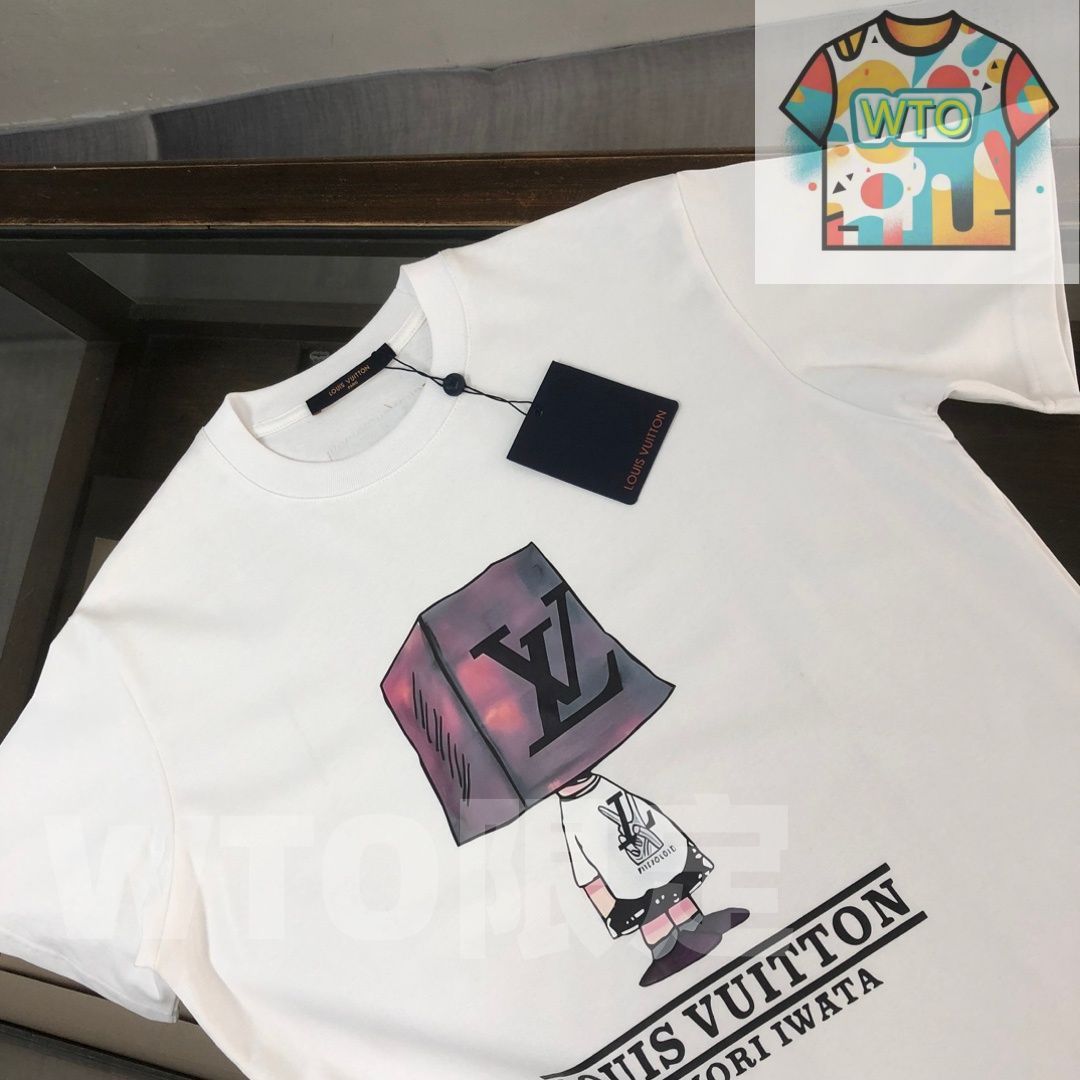 本日限定特価】Louis Vuitton クルーネックTシャツ - 高品質コットンで