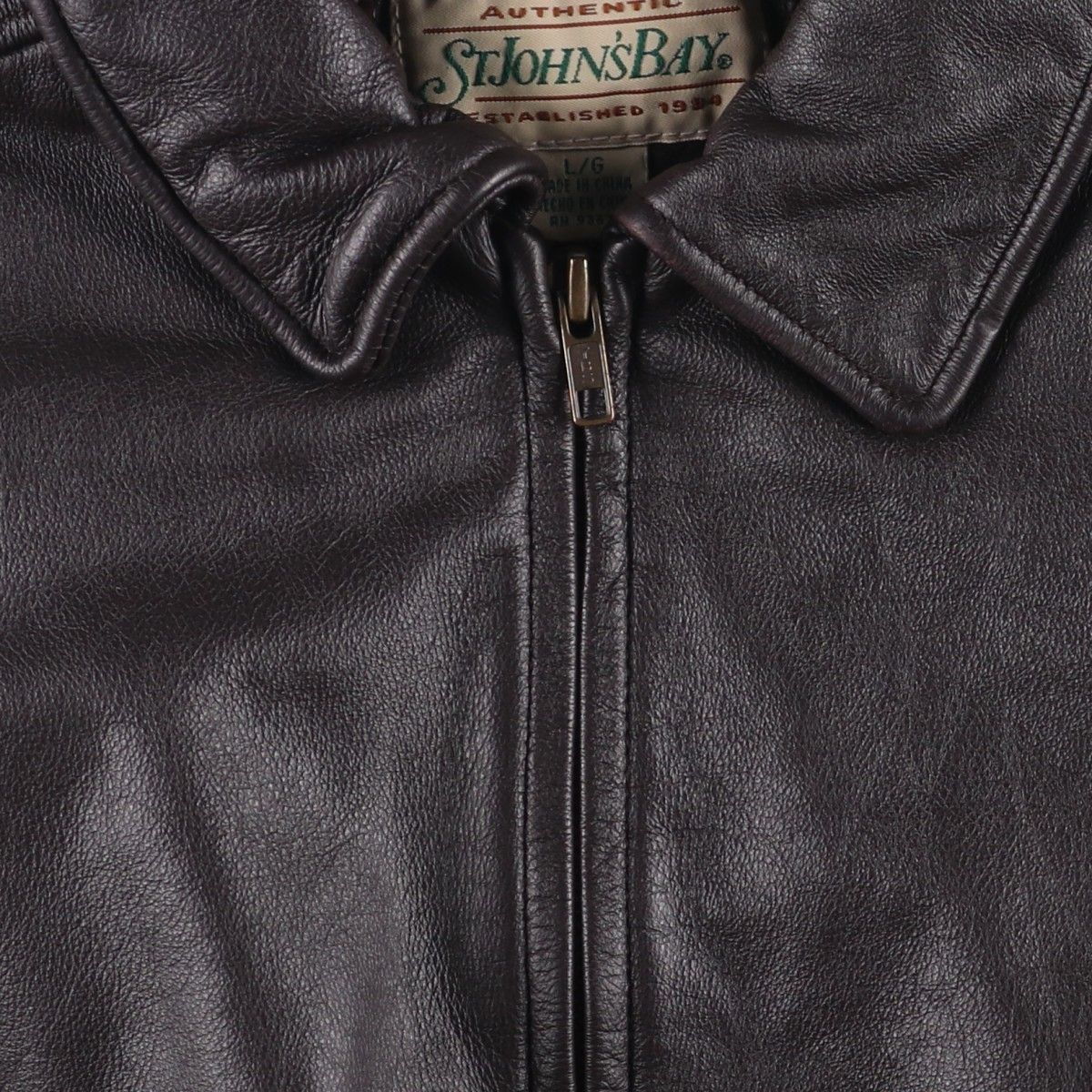ST JOHN'S BAY セントジョンズベイ レザーブルゾン 90s 90's 