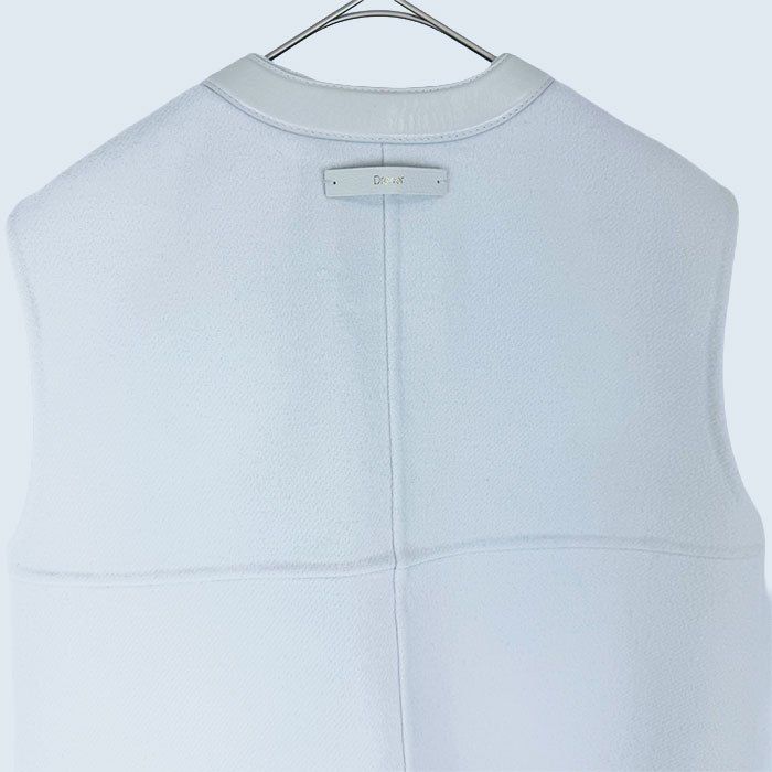 Drawer ドゥロワー ウール レザーコンビ ベスト ジレ - メルカリ