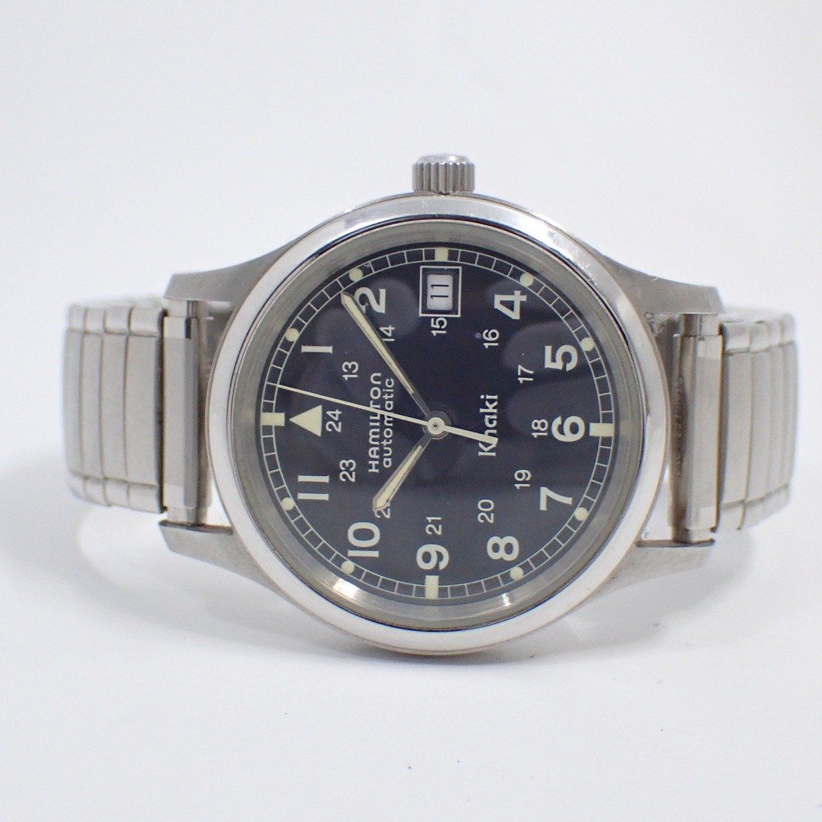 【美品】Hamilton　khaki　9721B 黒文字盤 ヴィンテージ 美品】Hamilton khaki 9721B 黒文字盤 ヴィンテージ中古品 値下