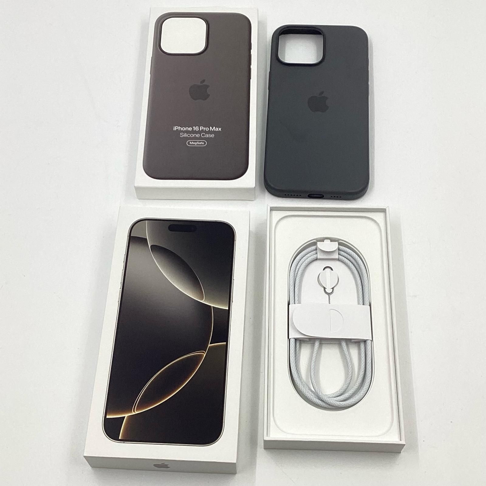 iPhone 16 Pro Max 256GB ナチュラルチタニウム SIMフリー 白ロム 動作