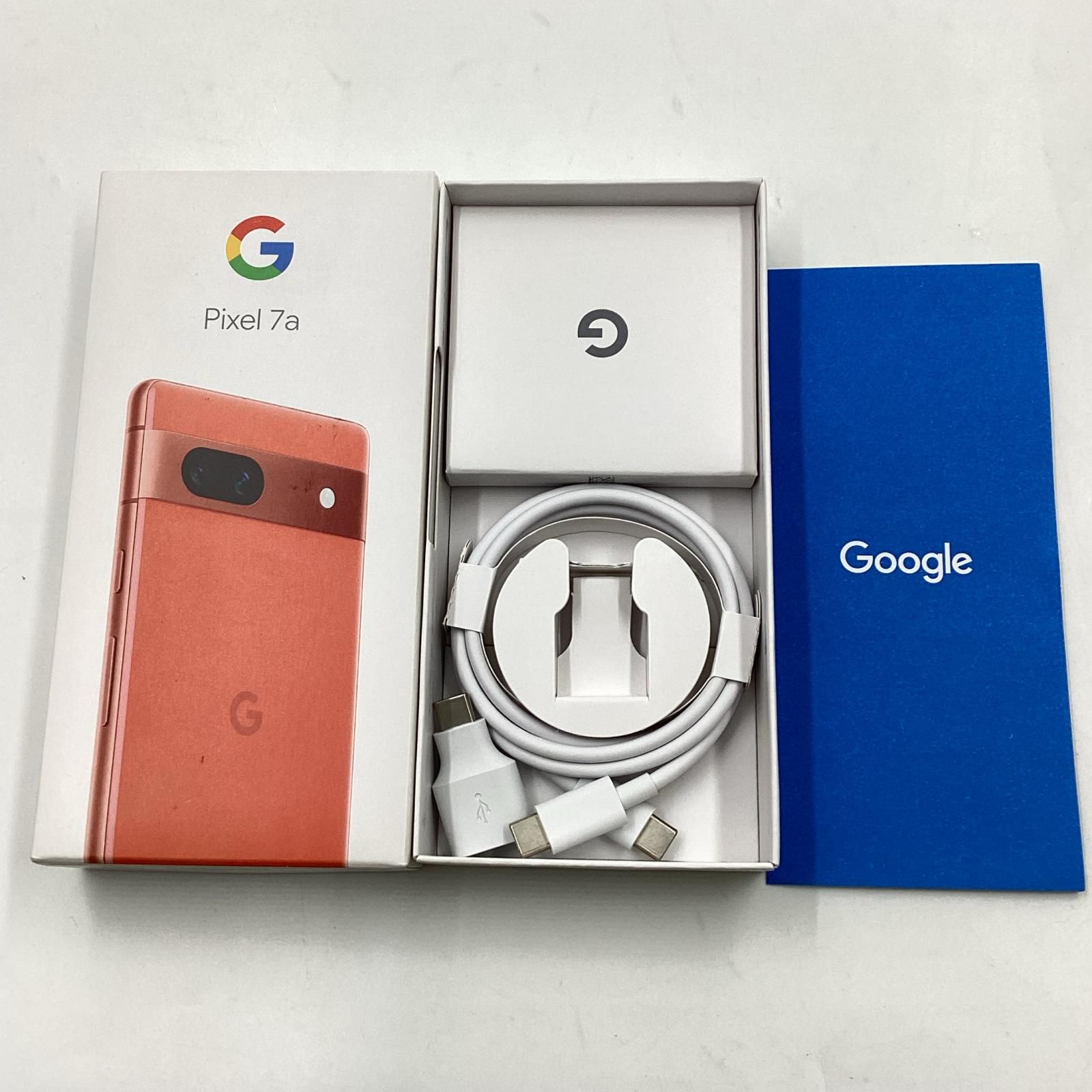 Google Pixel 7a 128GB Coral SIMフリー G82U8 白ロム 超美品 動作確認