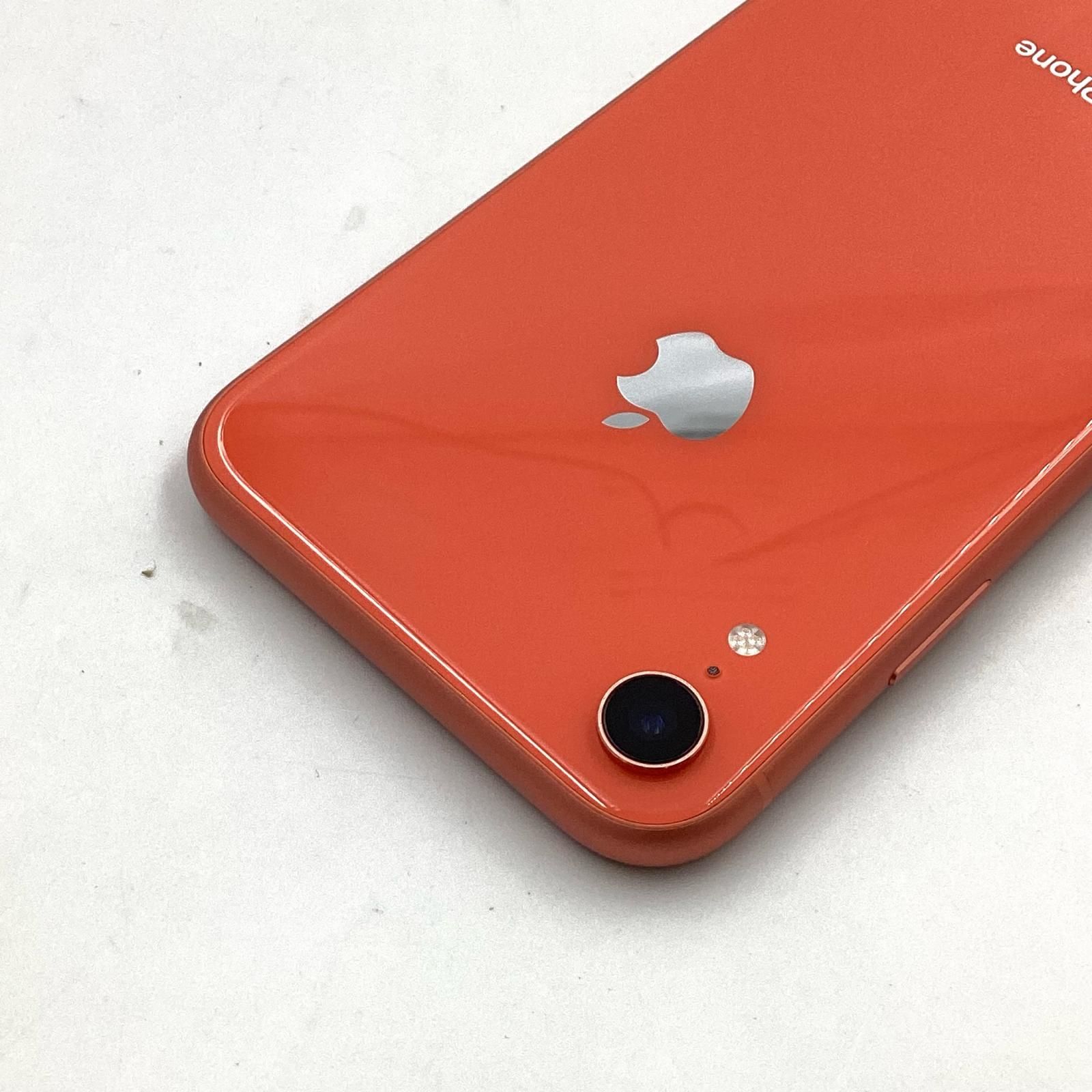 iPhone XR 64GB コーラル docomo 白ロム 動作確認済 85%【全額返金保証