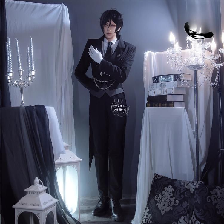 霧都 ウードゥ 黒執事 シエル ファントムハイヴ コスプレ衣装 セバスチャン 燕尾服 meilu 51209