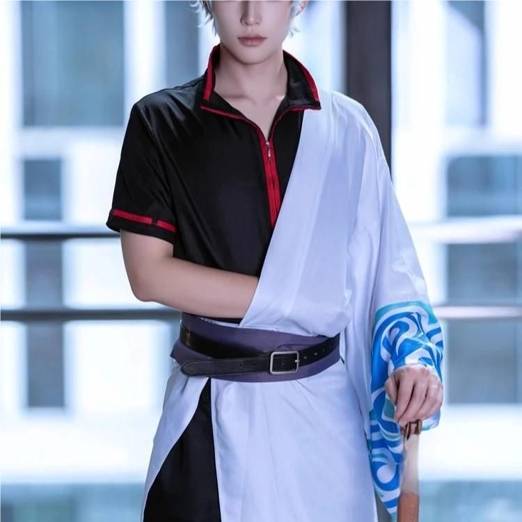 高品質 ゲーム『銀魂』坂田銀時 神楽 コスプレ 和服 セット 男性用