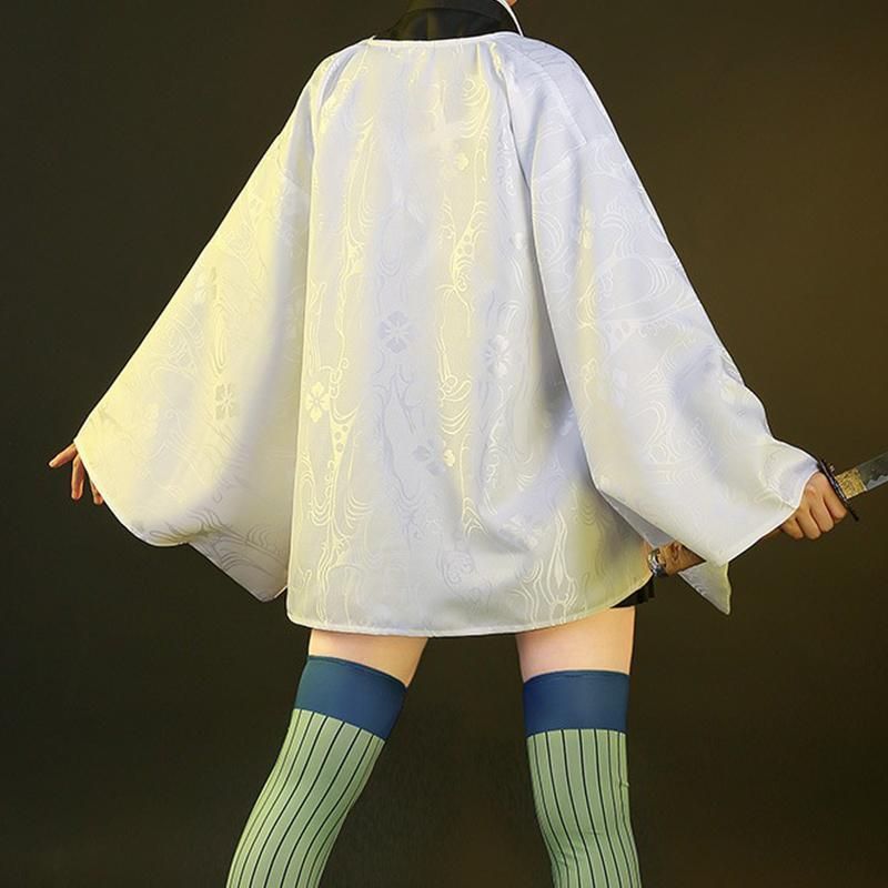 初獣猫 鬼滅の刃 甘露寺蜜璃 恋柱 コスプレ衣装 女性用 鬼殺隊隊服 meilu 51209